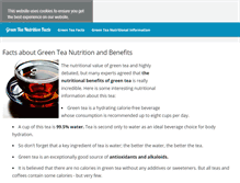 Tablet Screenshot of greenteanutritionfacts.com